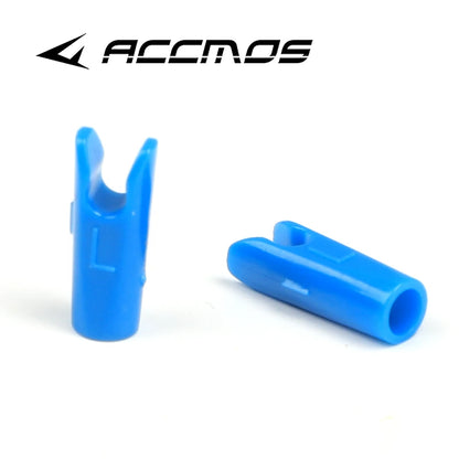 50pcs Archery ID3.2/4.2/6.2/5.2/8mm Arrow Aluminum Pin or Plastic L Nock Carbon Arrow Shaft Compound Bow Fiber Hunting Shooting