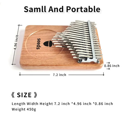 Seeds Chromatic Kalimba 41 Keys C Tone 3 Layer Professional Thumb Piano Handmade Okoume Wood Calimba Musical Keyboard Instrument