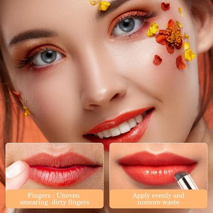 Tragbarer Lippenpinsel aus Silikon mit Abdeckung – Mini-Make-up-Applikator, einfach aufzutragen, geeignet für Lippenbalsam, Lippenstift-Hilfswerkzeug 