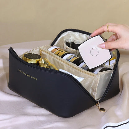 Makeup Organizer Female Toiletry Kit Bag Make Up Case Storage Pouch PU Lady Box, Cosmetic Bag, Organizer Bag For Travel Zip ?