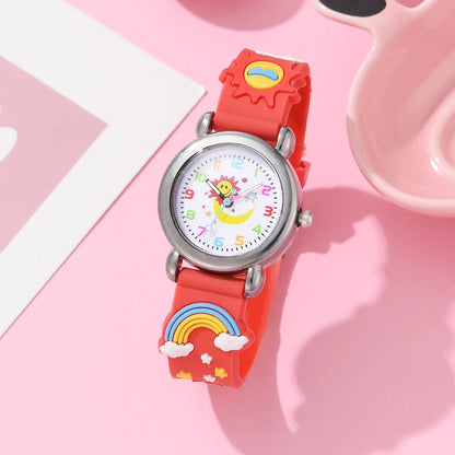 2023 New Children Watches Silicone Quartz Cute Wristwatch Birthday Gift Kid Girl Boy Study Time Girl Watch Reloj Montre
