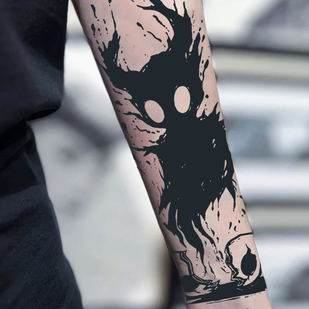 1Pc Monster Waterproof Temporary Tattoo Stickers, Long-lasting Waterproof for One to Two Weeks, For Arm, Leg.