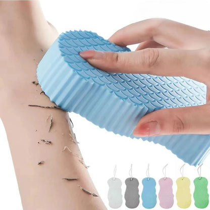 Kids Magic Bath Sponge 3D Exfoliating Brush for Gentle Dead Skin Removal - Baby Body Scrubber & Massage Cleaning Tool