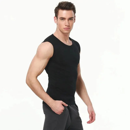 3/1 Pack Men's Cotton Sleeveless Vest Young Men's Wide Shoulder Sports Fitness Slim Top Solid Color Joker Tight Vest Parent-chil