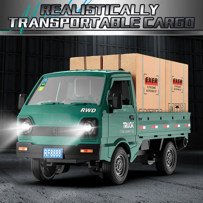 Neues ferngesteuertes Auto KF21 1:16, 2,4 GHz, simuliert Drift- und Kletter-Trucks mit Sprühnebel und LED-Leuchten, Spielzeug für Kinder und Jungen, Geschenk 