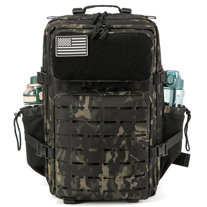 45L Molle Tactical Backpack Bag Hunting MOLLE Backpack GYM For Men EDC Outdoor Hiking Survival Rucksack Witch Bottle Holder