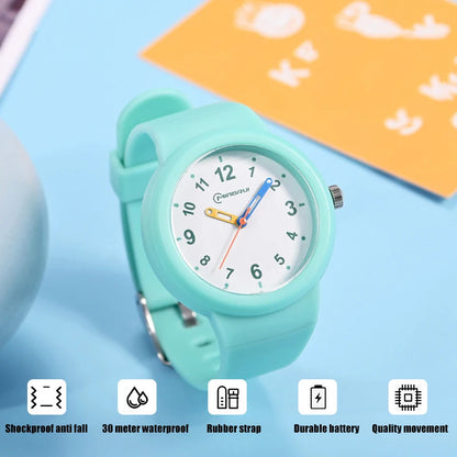 UTHAI CA03 3-12 Year Old Children's Watch Fashion Simple Sports Comfortable Waterproof High Boys Girls Quality Quartz Watches