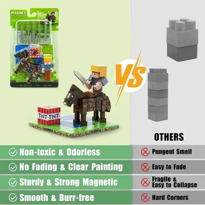 Magnetic Building Blocks Toys Gifts Magnetic Baseplate Role Children Magnet Brick Set Age 6+ DIY Strong Magnet Base Plate Toy