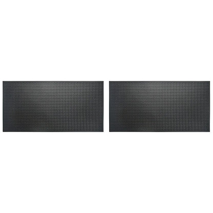 Bar Mat Rubber Coffee Bar Mats Anti-slip PVC Cup Mat Waterproof Heat Resistant Drain Mat for Bar Cafe Barista Cocktail Bartender