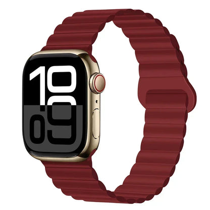 Magnetic Strap For Apple Watch Bands 46mm 42mm 49mm 45mm 44mm 41mm Silicone Sport Bracelet iWatch Series ultra 10 9 8 7 6 5 SE