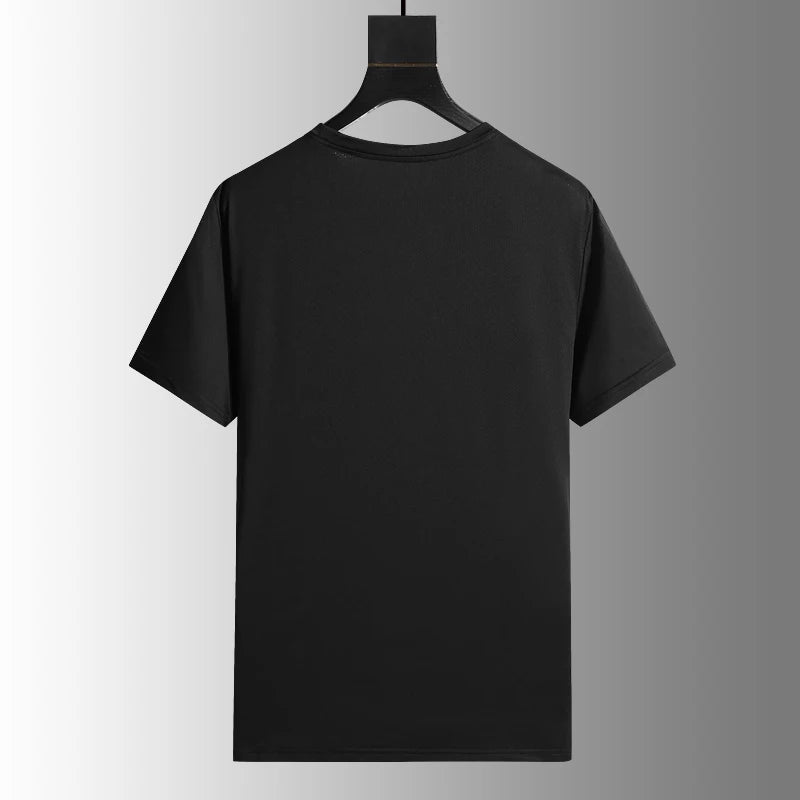 Running T-shirt Reflective Short Sleeve Ice Silk Quick Drying Summer Thin Breathable Fitness Tees Shirt Sportswear Sportsshirt