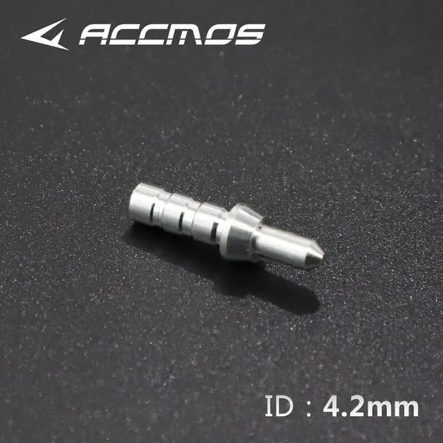 50pcs Archery ID3.2/4.2/6.2/5.2/8mm Arrow Aluminum Pin or Plastic L Nock Carbon Arrow Shaft Compound Bow Fiber Hunting Shooting