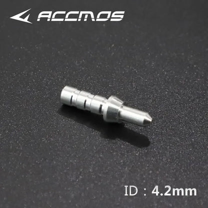 50pcs Archery ID3.2/4.2/6.2/5.2/8mm Arrow Aluminum Pin or Plastic L Nock Carbon Arrow Shaft Compound Bow Fiber Hunting Shooting