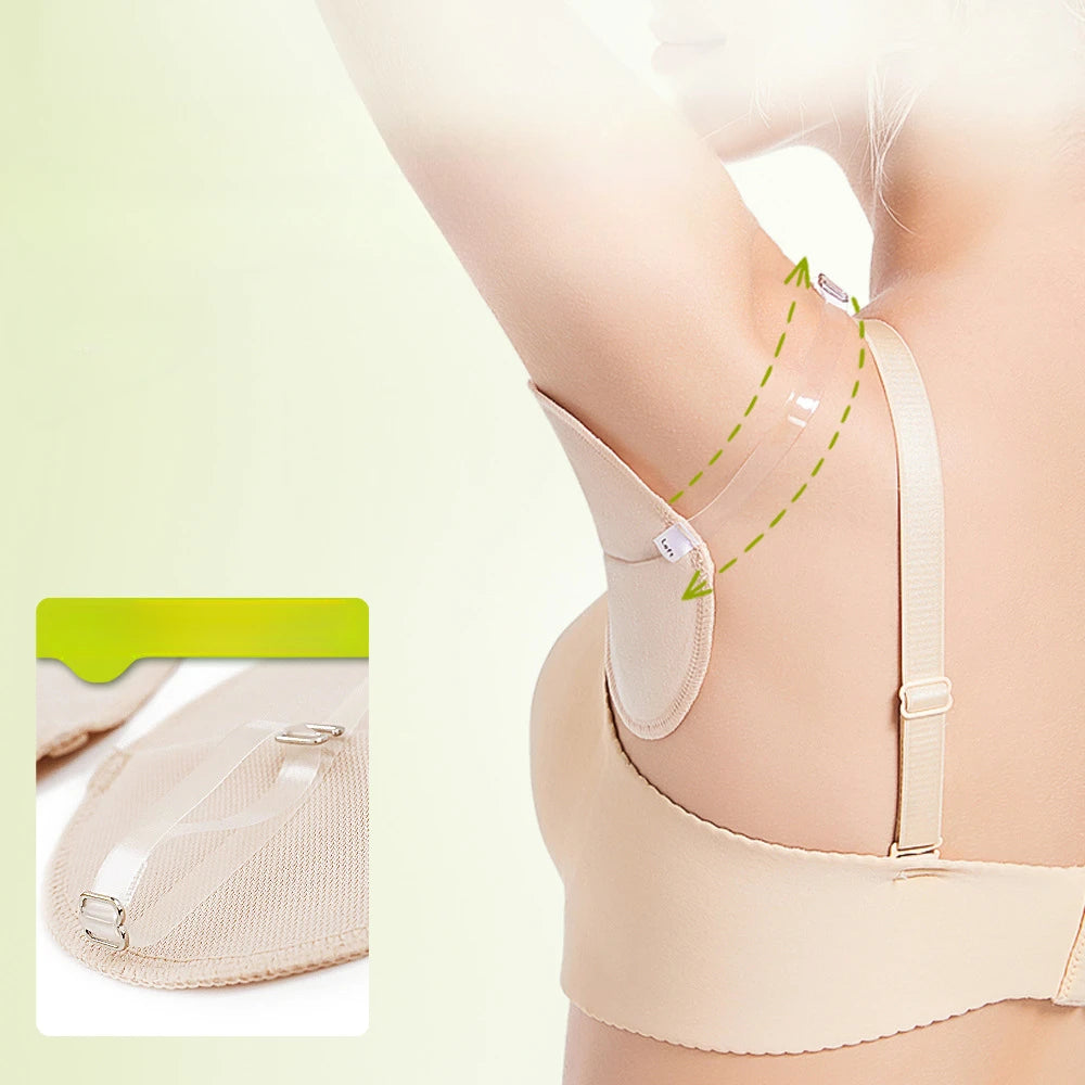 1Pair Underarm Sweat Pad  Reusable Dress Clothing Absorb Armpit Sweat Perspiration Pads Absorbent Deodorant Pad For Woman