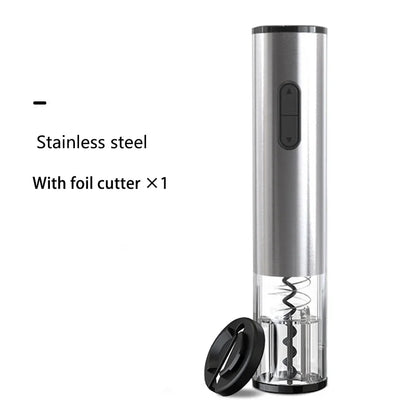 Electric Bottle Opener with Foil Cutter Corkscrew Wine Accessories Smart Automatic Wine Opener Kitchen Appliance