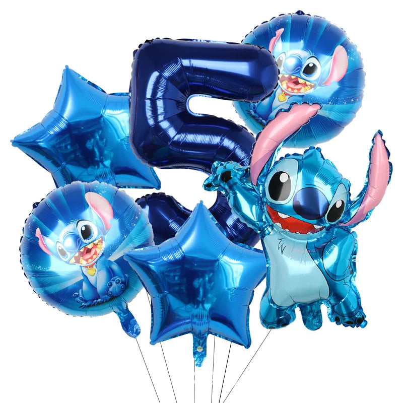 Disney Stitch Birthday Party Balloons Lilo & Stitch Balloon Sets Baby Shower for Kids Birthday Party Decorations Supplies Gifts
