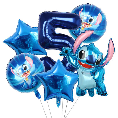 Disney Stitch Birthday Party Balloons Lilo & Stitch Balloon Sets Baby Shower for Kids Birthday Party Decorations Supplies Gifts