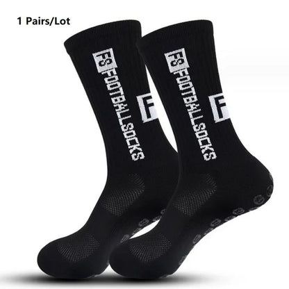 Professional Anti-slip Football Socks Men Women Non-slip Soccer Basketball Tennis Sport Socks Grip Cycling Riding Socks 1 Pair