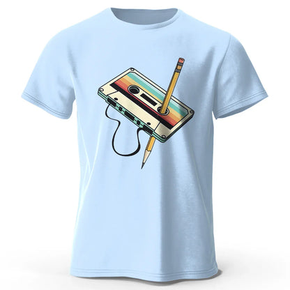 Men's Summer Essential 100% Cotton Printed T-Shirt, Soft & Breathable Round Neck Short Sleeve Tee, Unisex Casual Wear