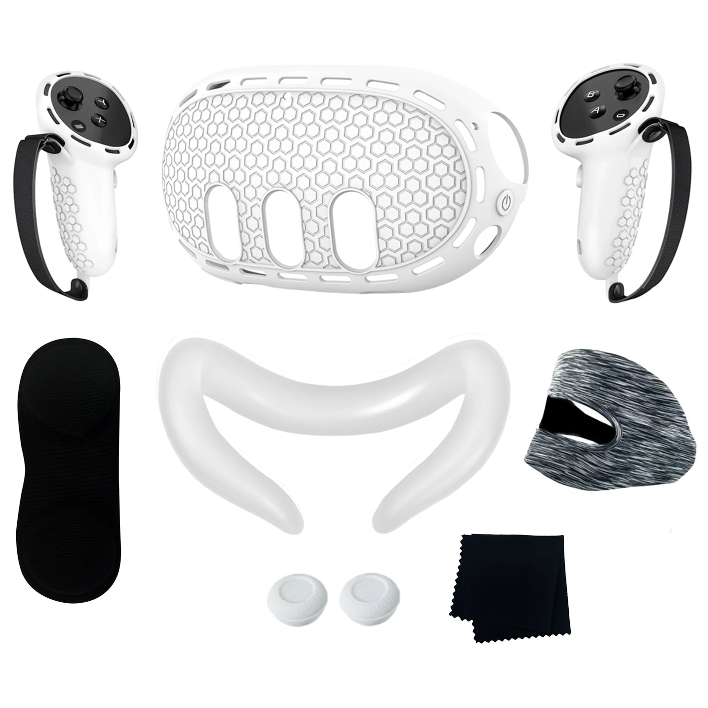 Silicone Protective Cover For Meta Quest 3 Replacement Anti-Leakage Nose Pad Mask Case VR Shell Cover VR Accessories