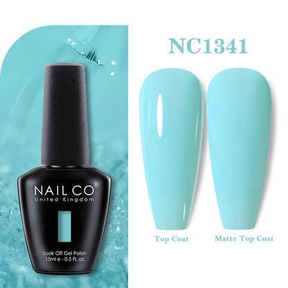 NAILCO 131Colors Vernis Semi Permanent UV Varnish Gel Nail Polish Nails Art Gel Manicure TOP BASE Varnish Hybrid