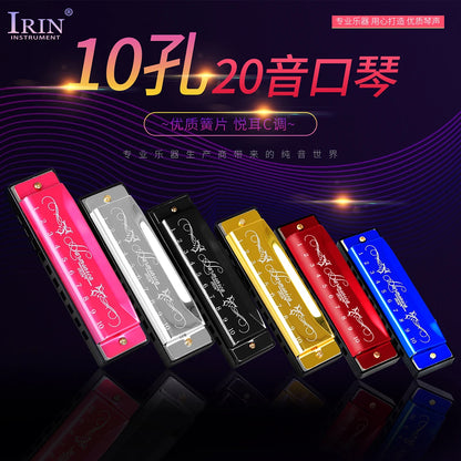 IRIN C10 Pro Harmonica Education System C Key Harmonica Woodwind Instrument Suitable for Beginners Teaching Playing Gift