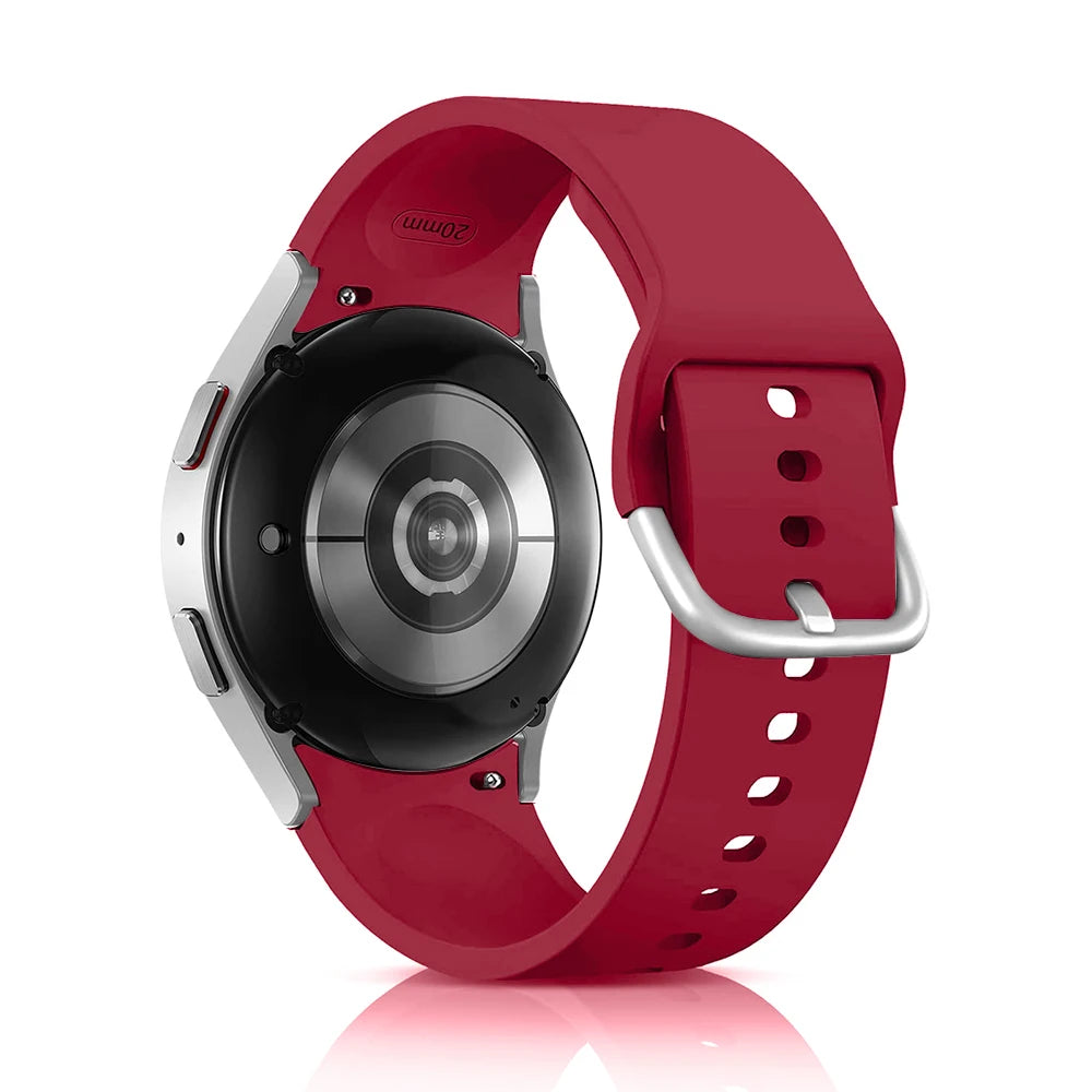 Silicone Strap For Samsung Galaxy Watch 7 6 5 4 44mm 40mm pro 45mm Sport 20mm Watchband Bracelet Galaxy Watch6 Classic 43mm 47mm