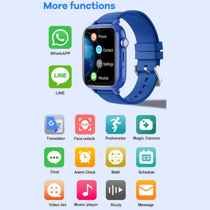 4G Smart Watch Kinder GPS WIFI Videoanruf SOS APP Download Kinder Smartwatch Kamera Monitor Tracker Standort Telefonuhr 