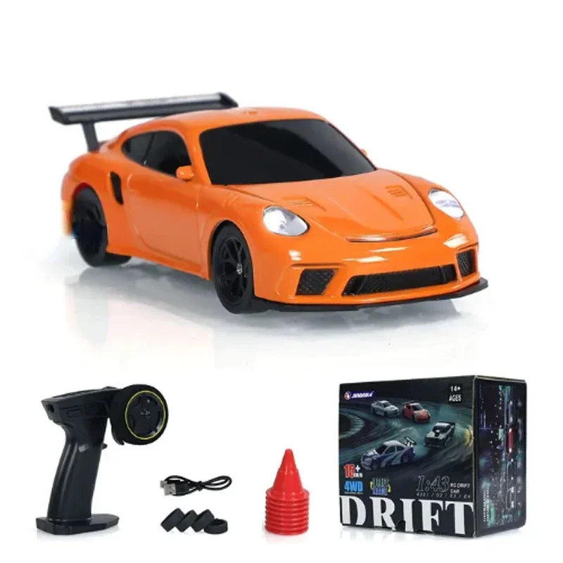 2.4G RC Drift Car 1/43 4WD Remote Control Car High Speed Four Wheel Drive Radio Controlled Mini Racing Car Model Boys Toys Gifts