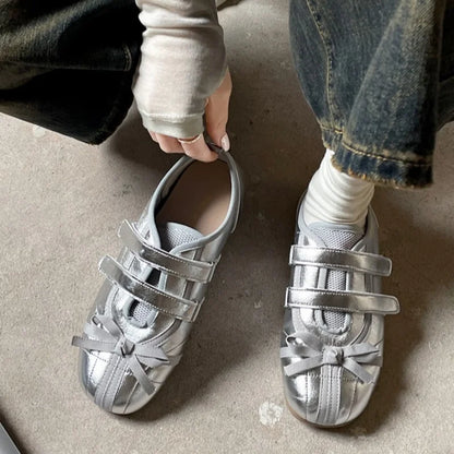 2025 New Spring Mary Jane Cross Strap Flats Shoes Women Fashion Elegant Round Toe Ladies Comfort Soft Sole Ballerinas Shoes