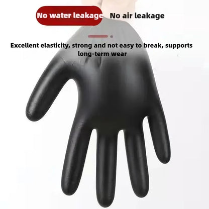 Kitchen Dishwashing Anti-Oil Gloves No Odor High Elasticity High Fit Household Hygiene Nitrile Gloves Multiple Specifications