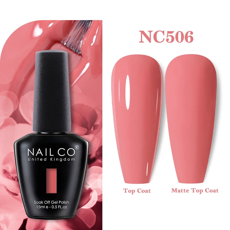 NAILCO 131Colors Vernis Semi Permanent UV Varnish Gel Nail Polish Nails Art Gel Manicure TOP BASE Varnish Hybrid