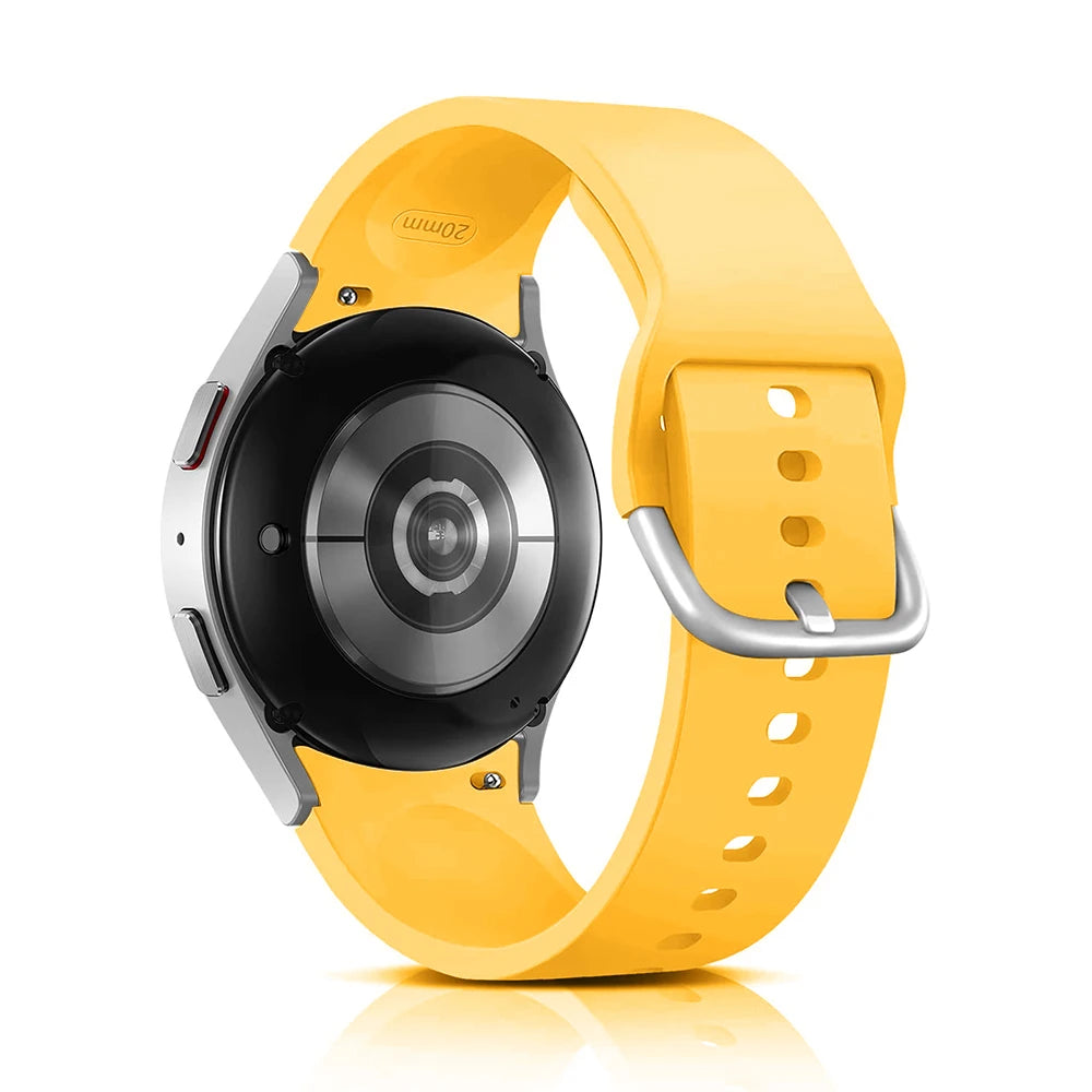 Silicone Strap For Samsung Galaxy Watch 7 6 5 4 44mm 40mm pro 45mm Sport 20mm Watchband Bracelet Galaxy Watch6 Classic 43mm 47mm