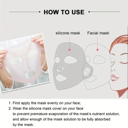 3d Silicone Mask Holder Reusable - Moisturizing Mask And Facial Moisture Anti-Evaporation - Facial Moisturizing Care Tool