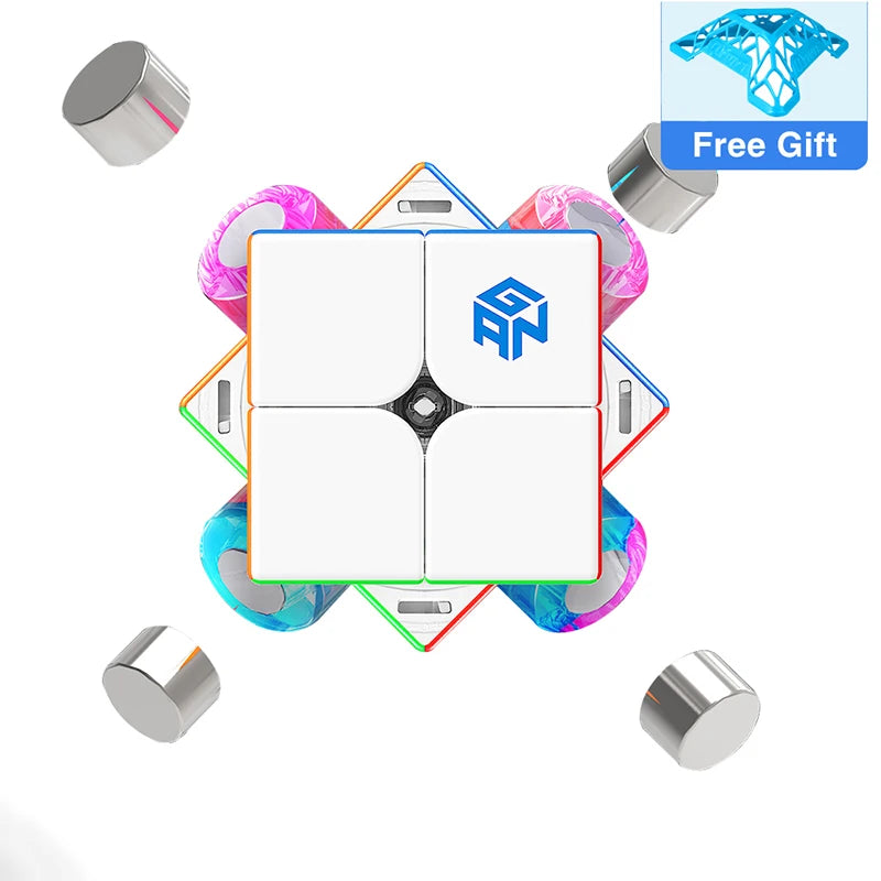 GAN 251 M Pro 2x2 Magnetic Speed Cube Professional GAN Cube 251 M AIR Gan 251 Leap Cubo Puzzles GAN251 Stress Reliever Toys