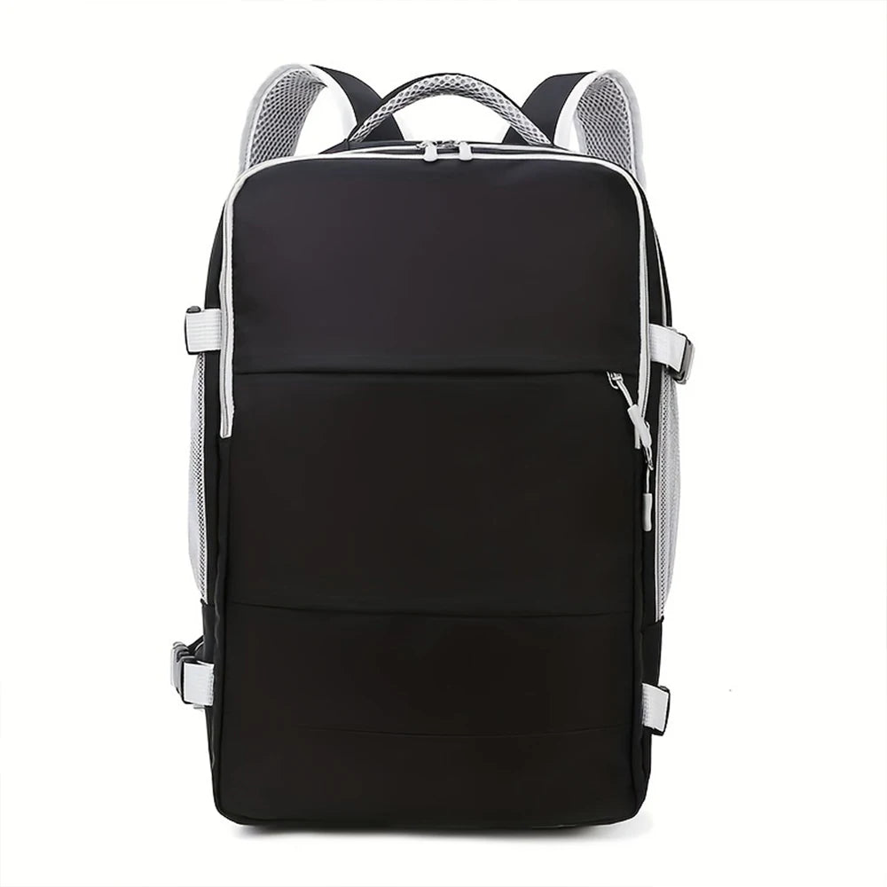 Large Capacity Fashionable Travel Backpack with Adjustable Suitcase, Travel Storage Bag, Multifunctional Leisure Bag