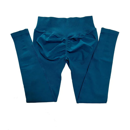 No Logo Scrunch Bum Gym Legging for Women Low Waistband Seamless Yoga Legging Workout Yoga Pants Push Up Sports Tights