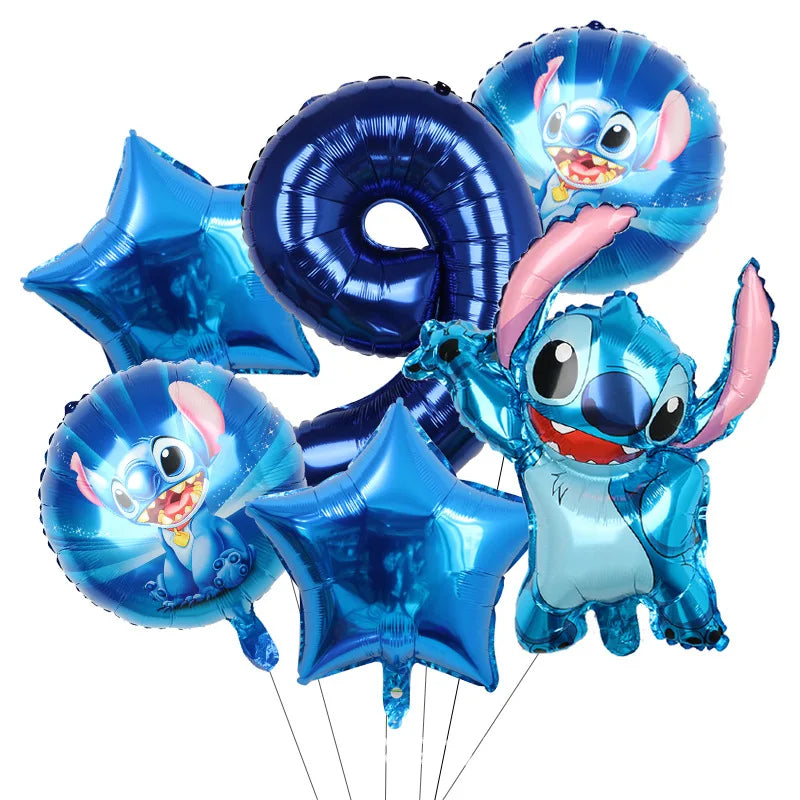 Disney Stitch Birthday Party Balloons Lilo & Stitch Balloon Sets Baby Shower for Kids Birthday Party Decorations Supplies Gifts