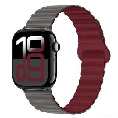 Magnetic Strap For Apple Watch Bands 46mm 42mm 49mm 45mm 44mm 41mm Silicone Sport Bracelet iWatch Series ultra 10 9 8 7 6 5 SE