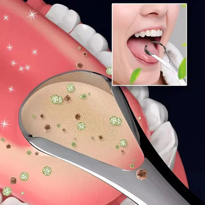 1/2/3Pcs Reusable Stainless Steel Useful Tongue Scraper Cleaner Fresh Breath Cleaning Coated Tongue Oral Hygiene Care Tools