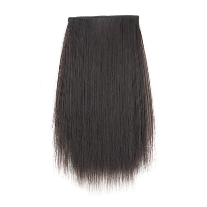 Synthetic 10/20/30cm Short Straight Hair Pieces Invisible Clip in Hair Top Side Cover Hair Accessories for Women