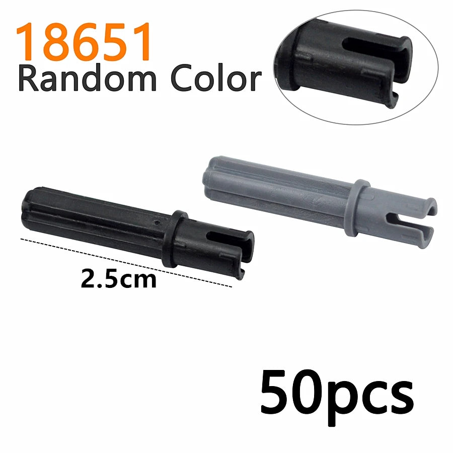 MOC Bolt Pin with Friction Peg Cross Axle Technical Building Blocks DIY Connector Bricks Compatible 2780 3673 77765 32556  32054