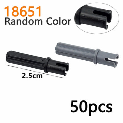 MOC Bolt Pin with Friction Peg Cross Axle Technical Building Blocks DIY Connector Bricks Compatible 2780 3673 77765 32556  32054