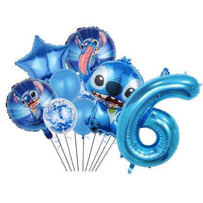 Disney Stitch Birthday Party Balloons Lilo & Stitch Balloon Sets Baby Shower for Kids Birthday Party Decorations Supplies Gifts