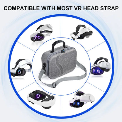 For Meta Quest 3 Storage Case VR Glasses Accessories Travel Carrying Case Portable Handheld Storage Bag