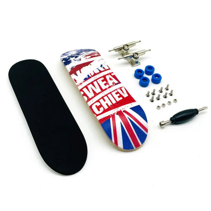 Creative Mini Finger Skateboard Fingerboard Colourful Skatepark Maple Double Rocker Sport Bearings and Palm Slide Board