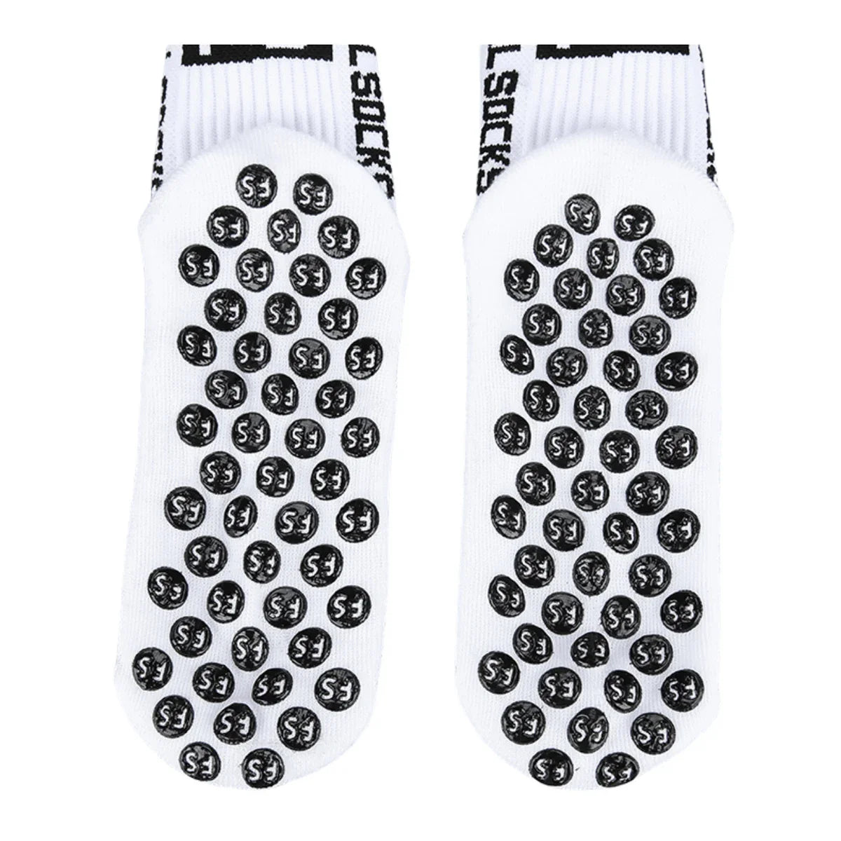 3 pairs New children and youth sports breathable soccer socks square silicone non-slip grip football socks