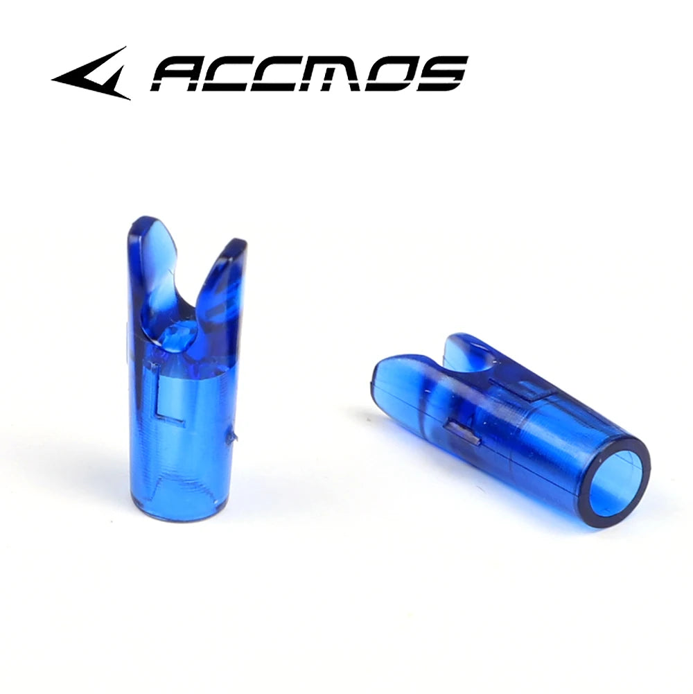 50pcs Archery ID3.2/4.2/6.2/5.2/8mm Arrow Aluminum Pin or Plastic L Nock Carbon Arrow Shaft Compound Bow Fiber Hunting Shooting