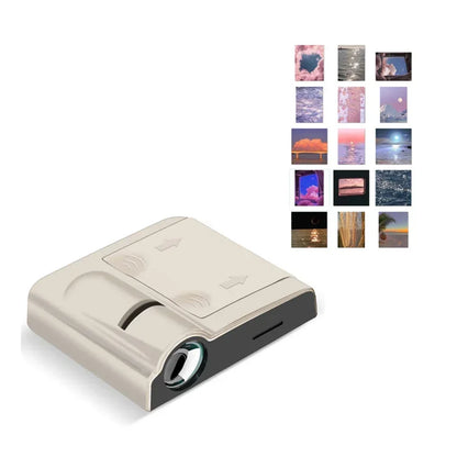 Planet Projection Lamp with 16 Film Sheets Photo Earth Sun Galaxy LED Light Halloween Projector Novelty Atmosphere Light Party