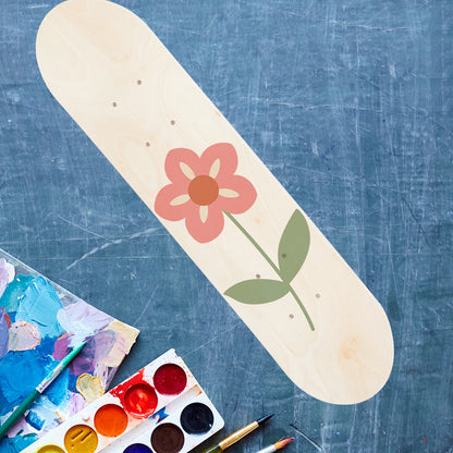 Wooden Skateboard Deck Maple Skate Board Blank Adults Kids DIY Hand-Painted Decorative Board Double Rocker 59.50X14.50X1.00cm